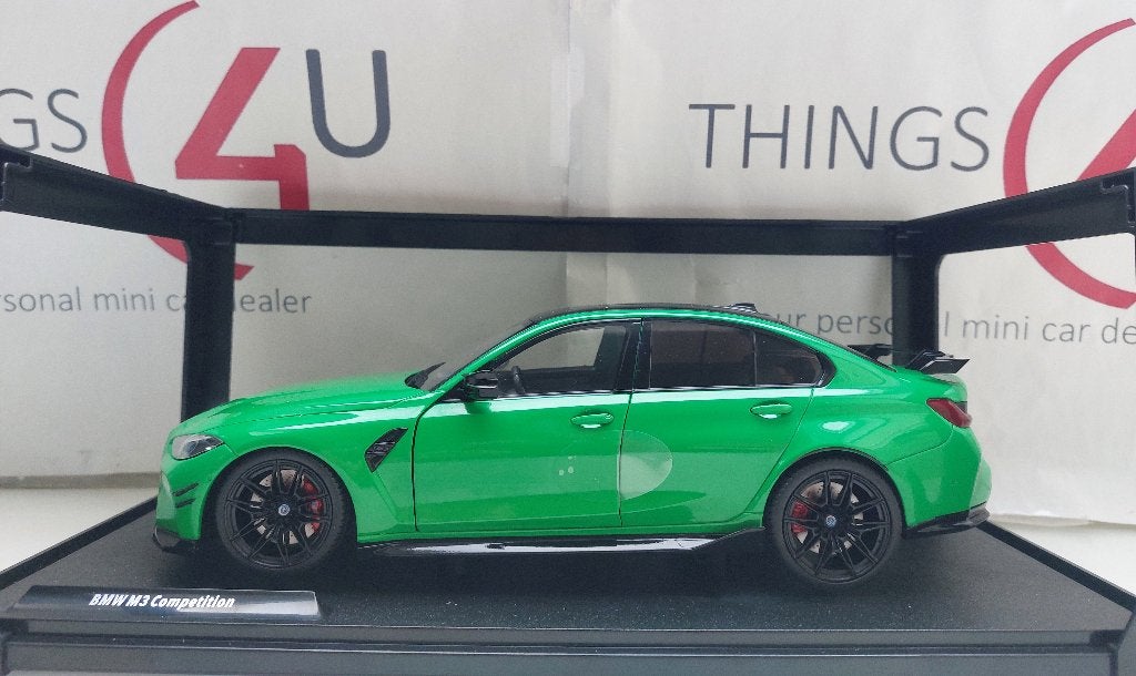 Solido 1:18 BMW M3 G80 Competition Limousine 2024 groen, Ophalen of Verzenden, Nieuw, Auto, Solido