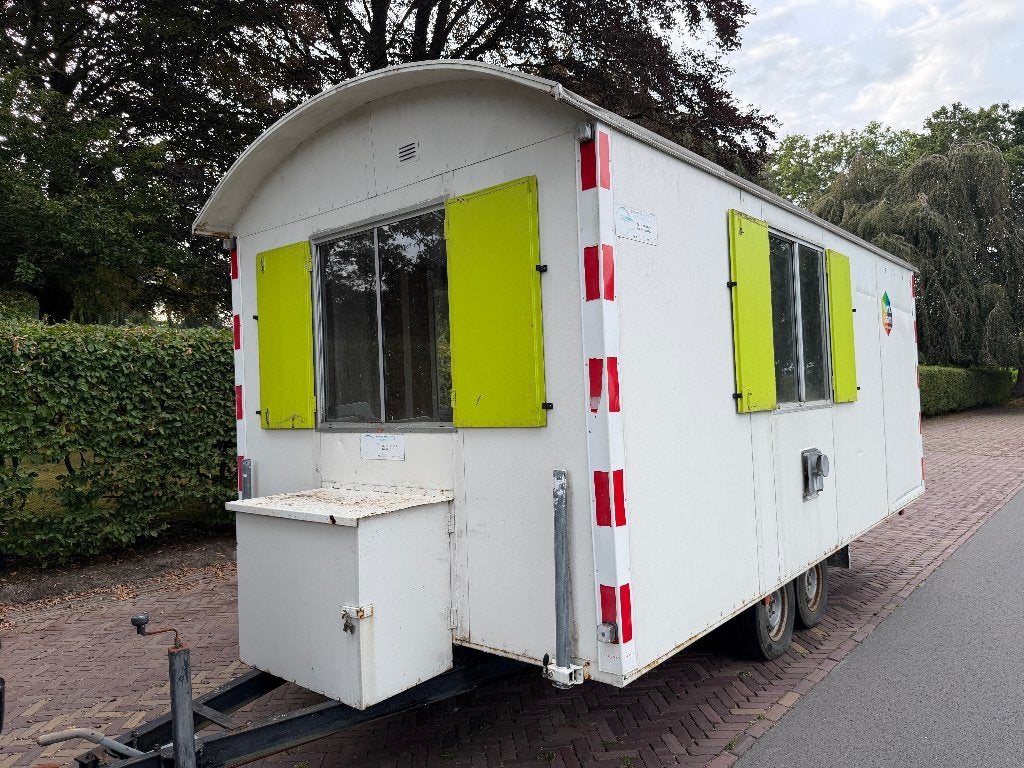 8x Grote metalen schaftwagen schaftkeet bouwkeet SG1, Ophalen of Verzenden