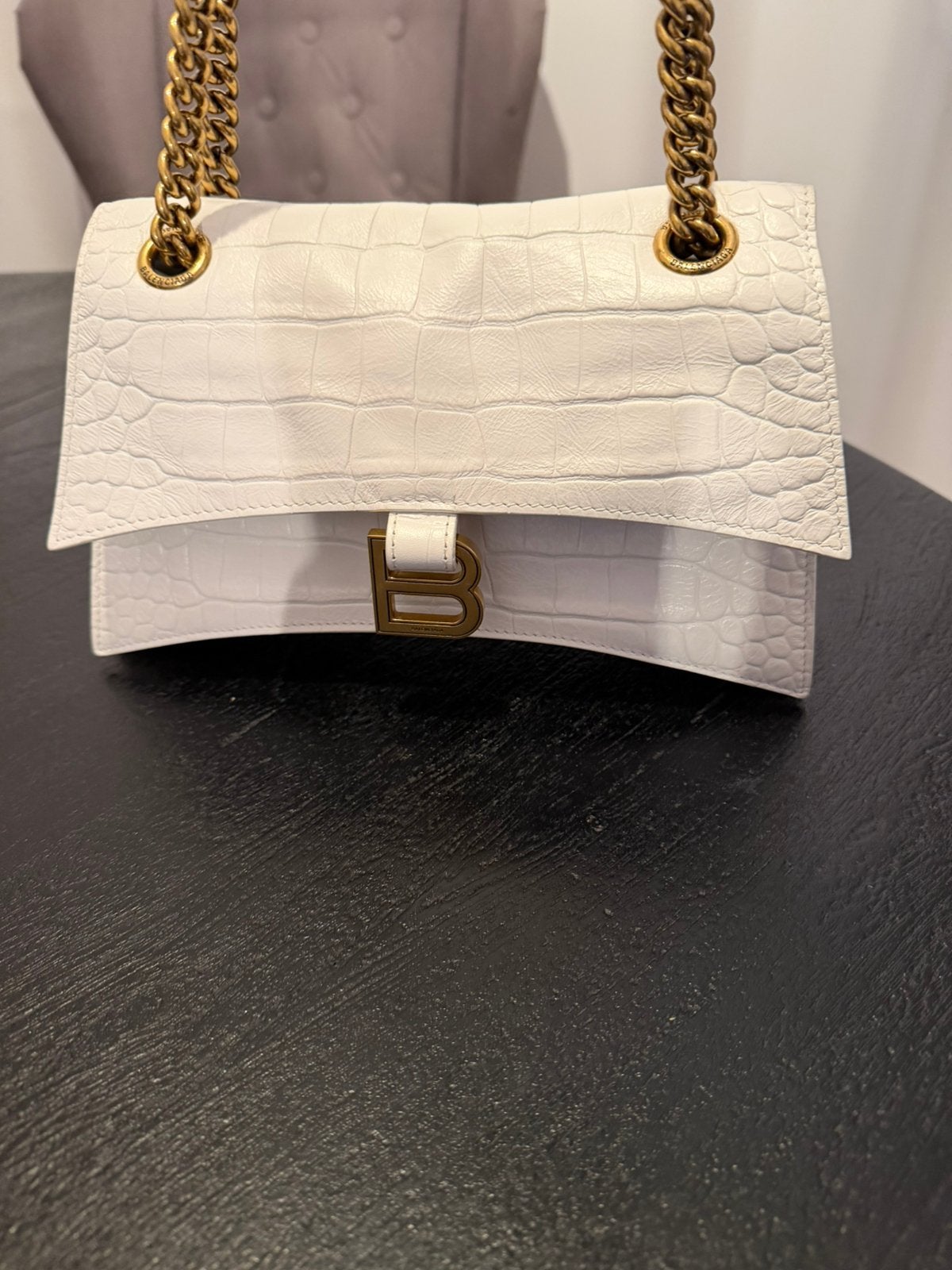 Balenciaga Crush Chain schoudertas, Ophalen of Verzenden, Zo goed als nieuw, Schoudertasje