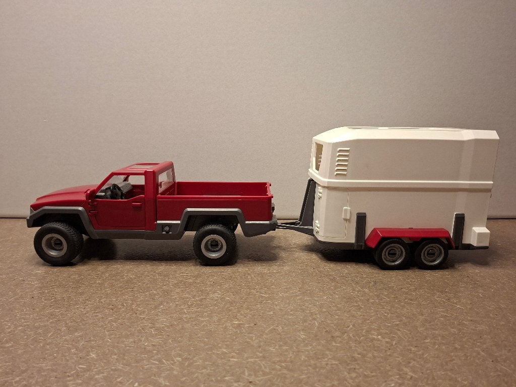 Schleich Paarden-trailer en truck, pony-trailer, Ophalen of Verzenden, Zo goed als nieuw