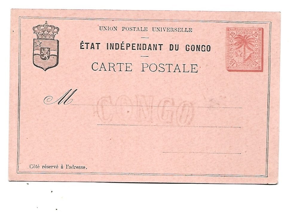 Congo, Verzenden, Briefkaart