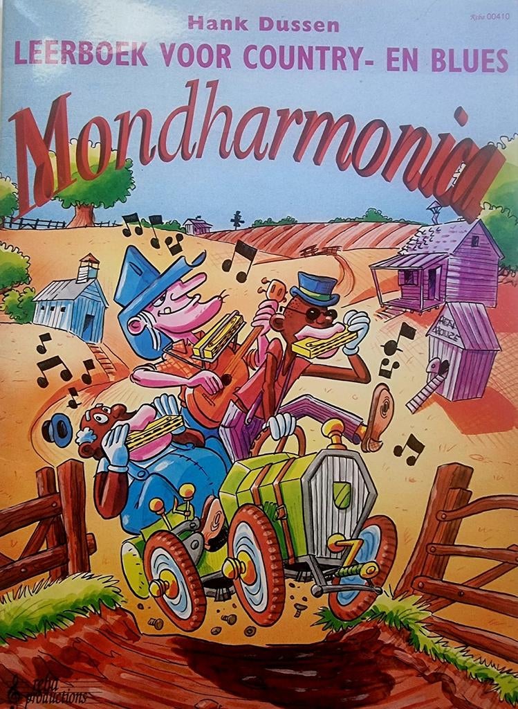 Leerboek voor Country- en Blues Mondharmonica, Mondharmonica, Les of Cursus, Ophalen of Verzenden, Zo goed als nieuw