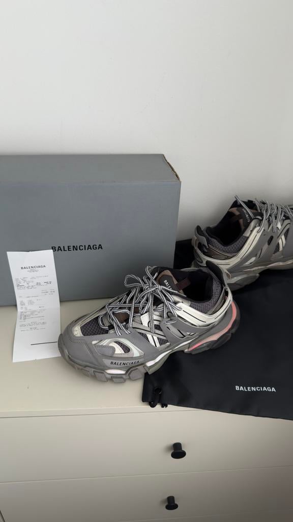 balenciaga track led grey met aankoopbon, Ophalen of Verzenden, Zo goed als nieuw, Zwart