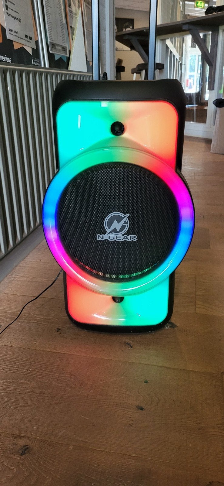 N-GEAR The Flash Juke 12 draagbare speaker met microfoon, Ophalen of Verzenden, Gebruikt
