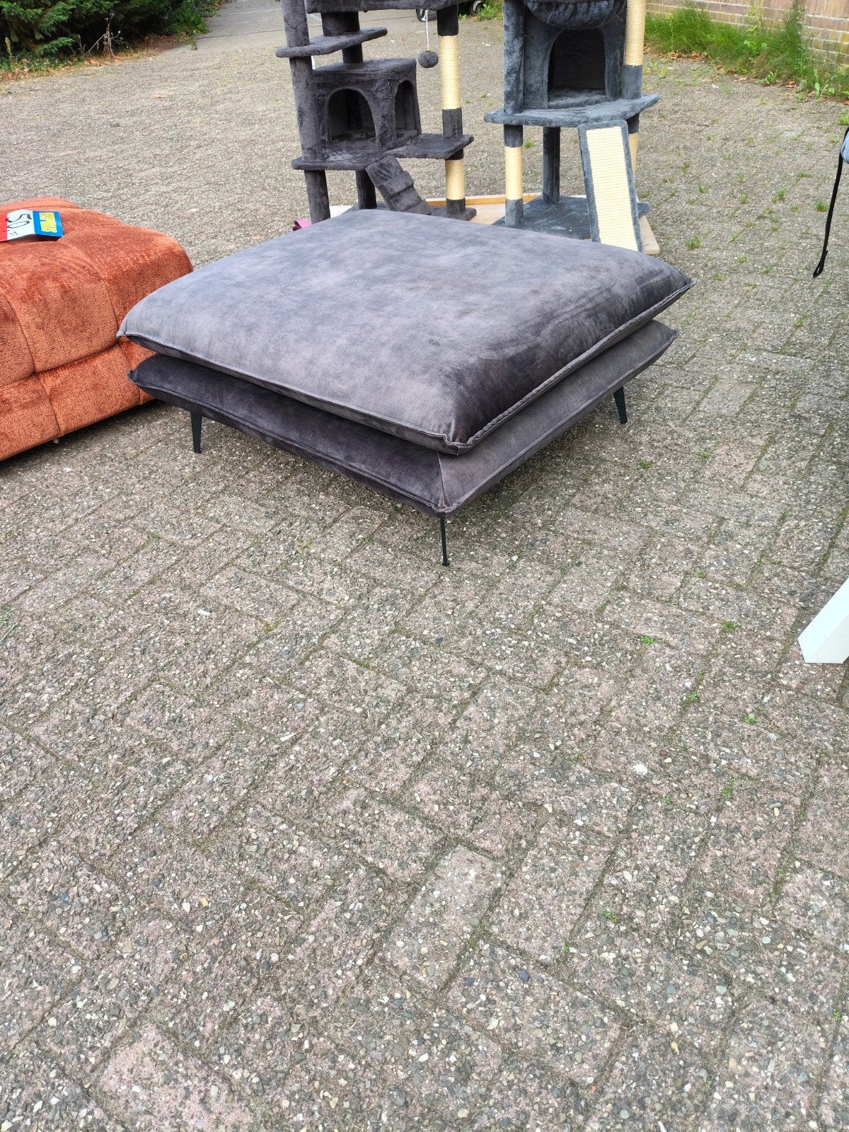 Aangeboden Nieuw PTMD Zitelement/ Pouffe met los Zitkussen, Huis en Inrichting, Ophalen, Nieuw, Rechthoekig