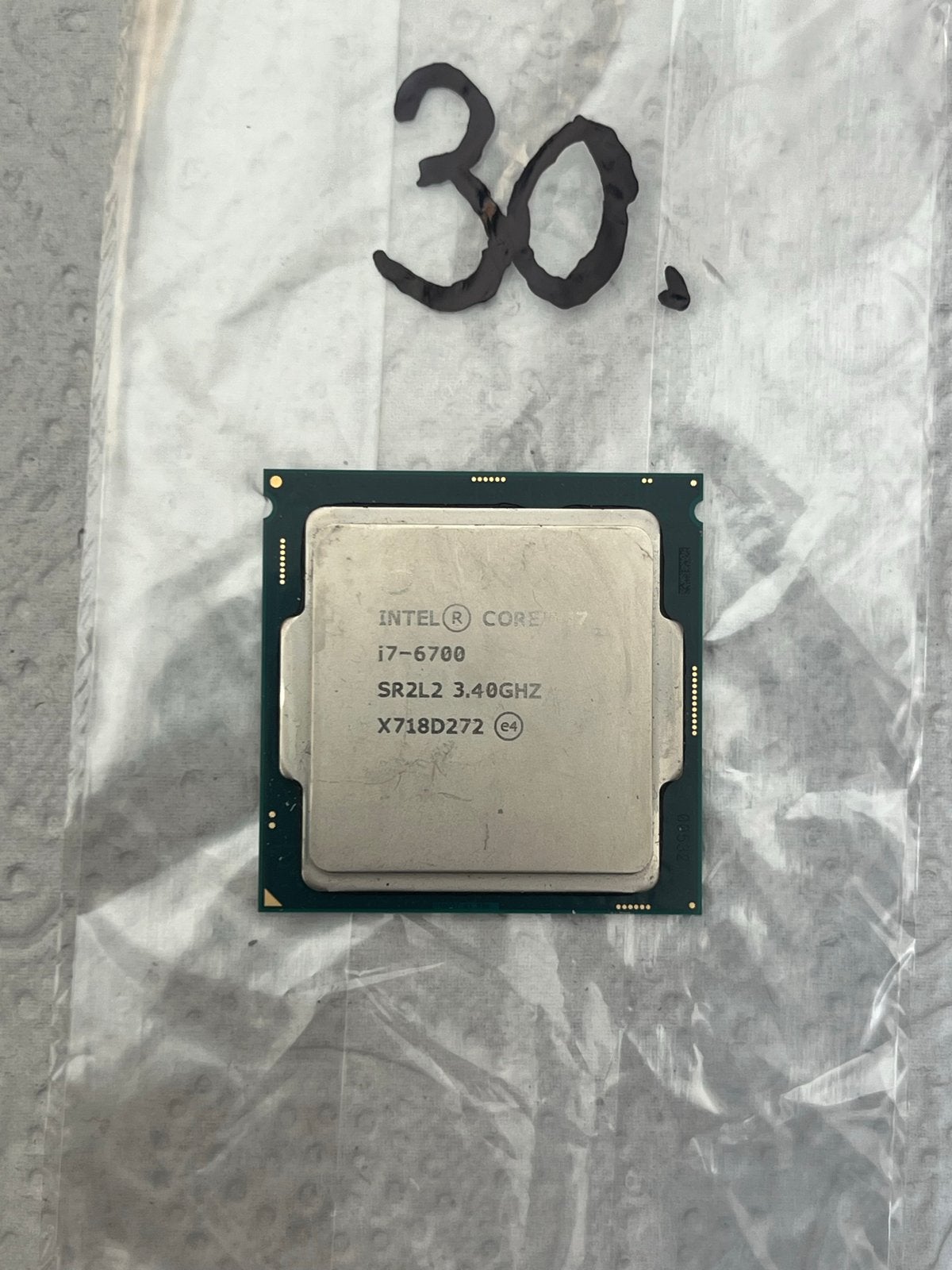 #30 - Intel Core i7-6700 Processor 3.40GHz SR2L2, Computers en Software, Processors, Verzenden, Zo goed als nieuw, 4-core, 3 tot 4 Ghz