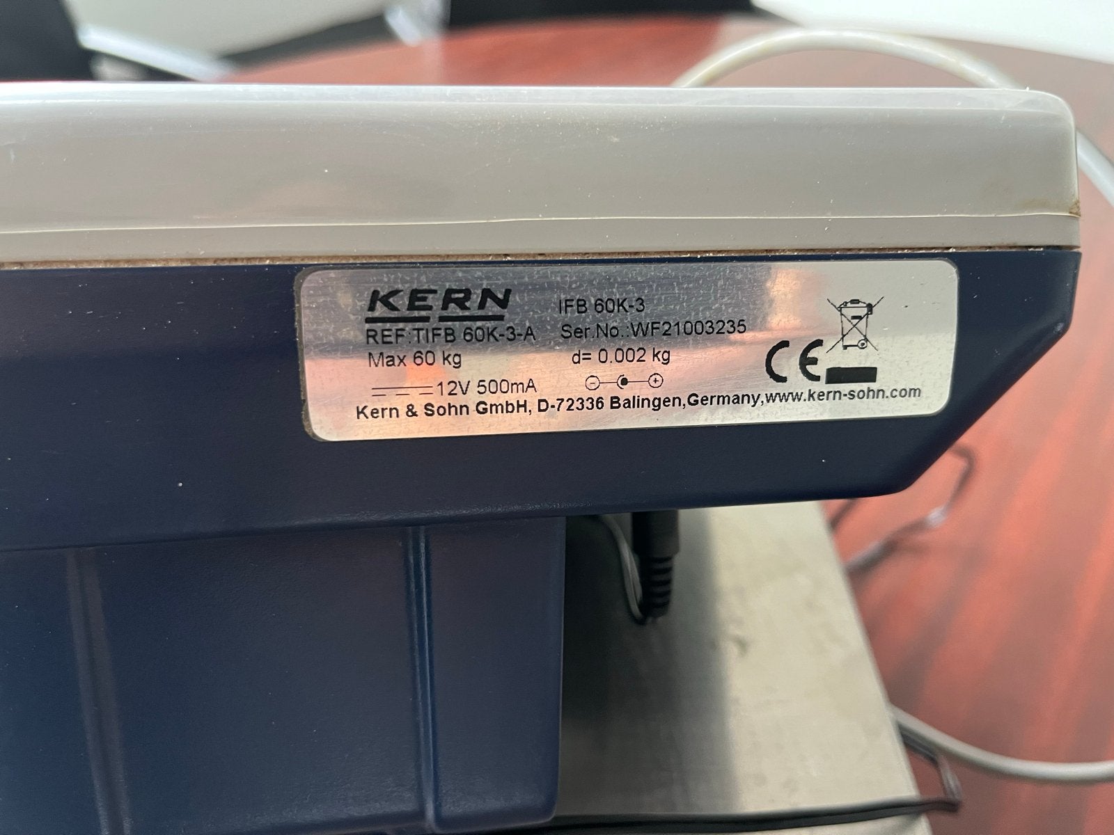 KERN IFB 60K-3 Vloerweegschaal - Max 60 kg, Ophalen, Gebruikt, Vloerweegschaal, 50 tot 100 kg