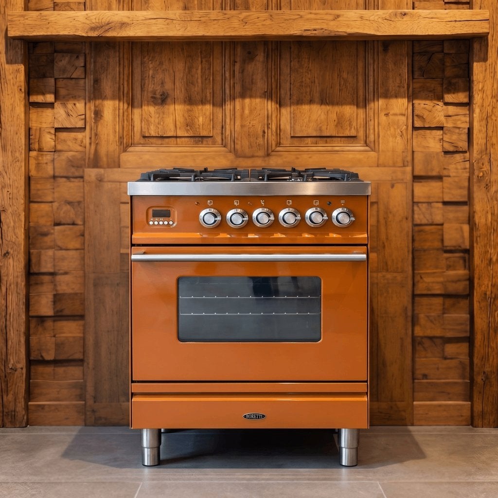 Boretti 60 cm · Mocca · 4 pits · 1 oven · conditierapport, 60 cm of meer, Gas, Vrijstaand, 4 kookzones