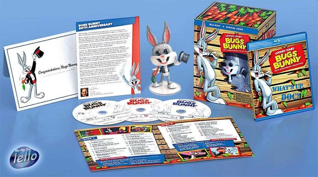 Blu-ray: Bugs Bunny: 80th Anniversary Coll. (1930-69) US NLO, Ophalen of Verzenden, Nieuw in verpakking, Tekenfilms en Animatie