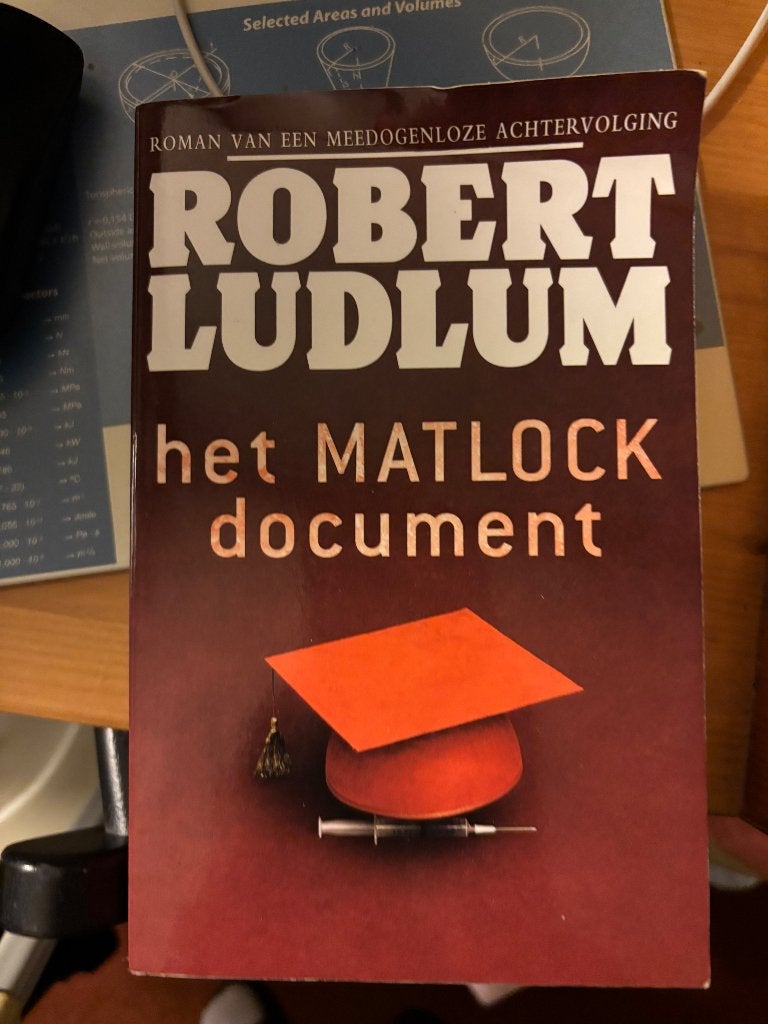 Boek: Thriller/dective: Het MATLOCK document, Boeken, Ophalen, Gelezen, Robert Ludlum