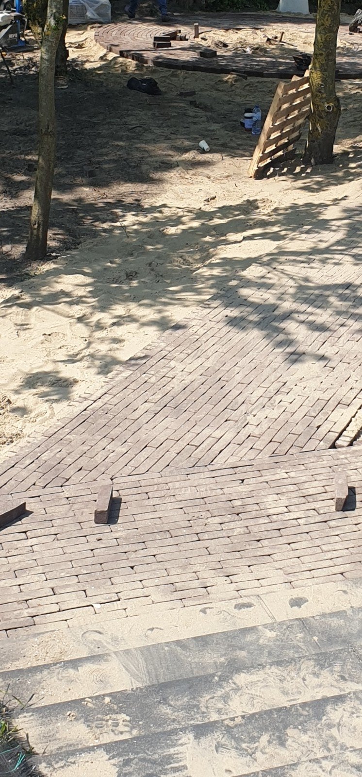 Gebakken Waalformaat 5x20x6 cm 3 pallets, Tuin en Terras, Ophalen, Nieuw, Overige materialen