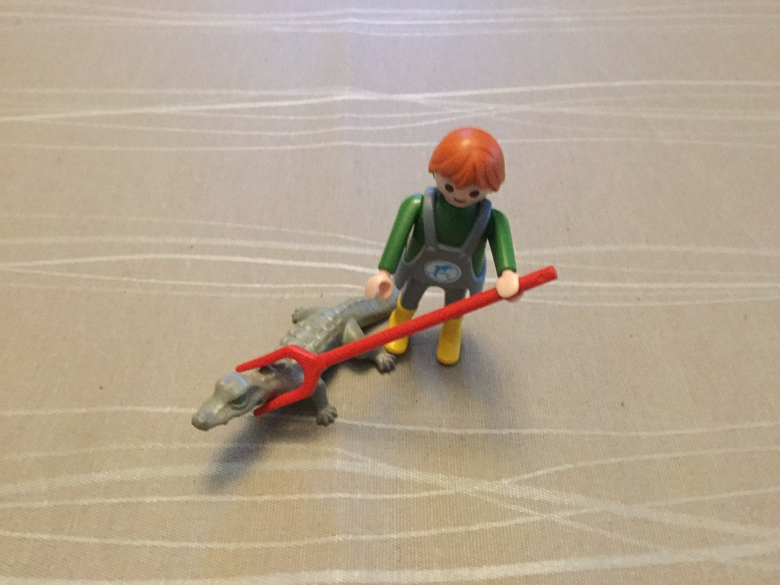 Playmobil dierenverzorger met krokodil., Ophalen of Verzenden, Zo goed als nieuw
