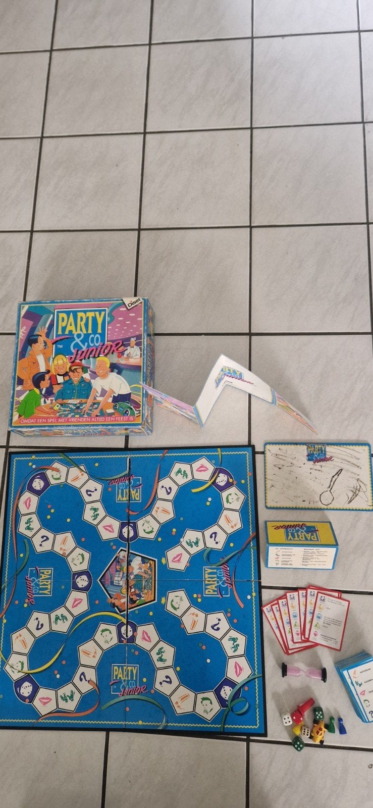Party & Co Junior Bordspel - Compleet en in goede staat, Drie of vier spelers, Ophalen of Verzenden, Gebruikt, Diset