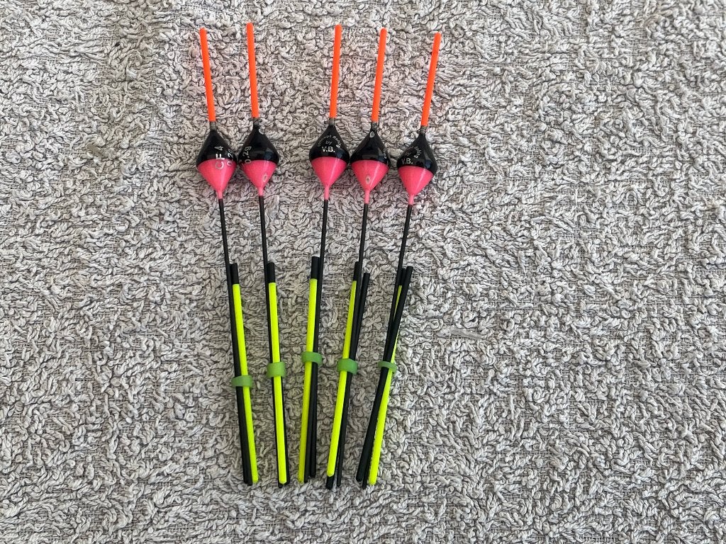 adv 300 / NIEUW set 5 commercial dobbers CF 0,20gr, Ophalen of Verzenden, Nieuw, Dobber of Lood