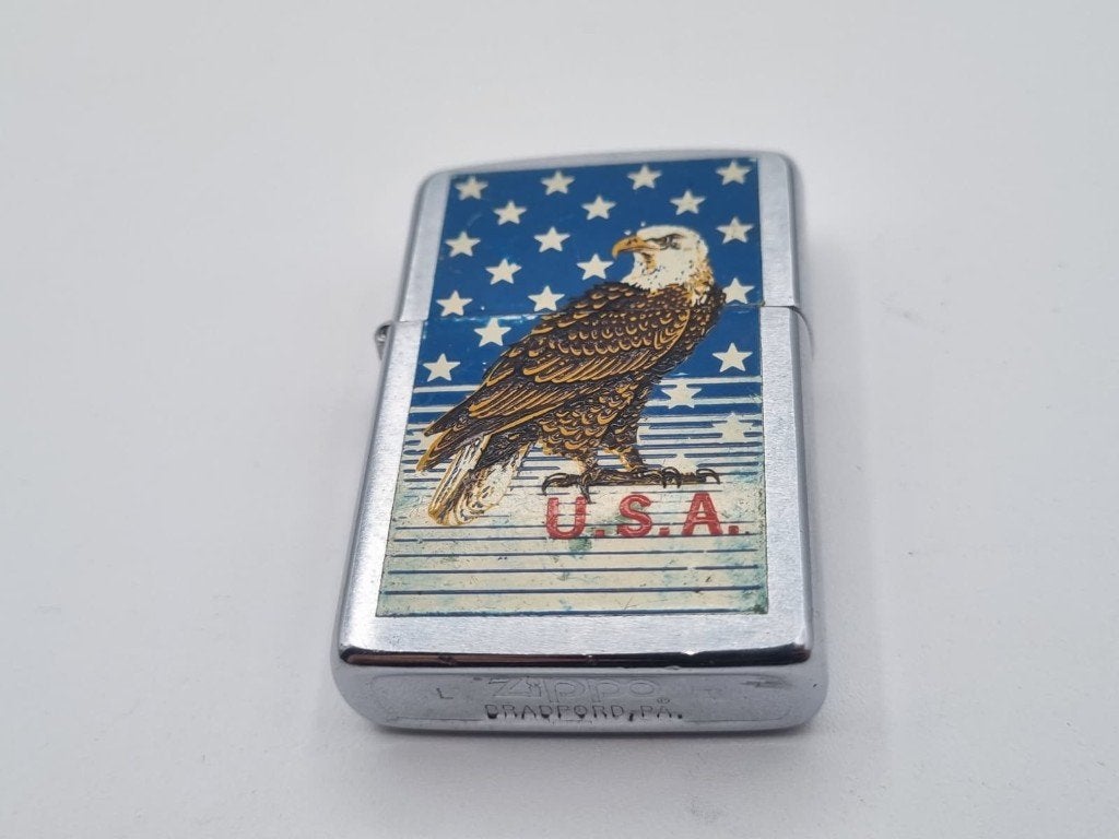 Zippo American Bald Eagle 1989 Aansteker, Verzenden, Gebruikt, Aansteker