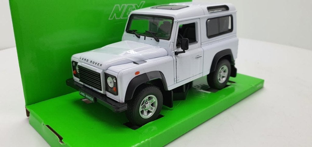 Land Rover Defender wit, Hobby en Vrije tijd, Auto, Welly, Welly, Nieuw