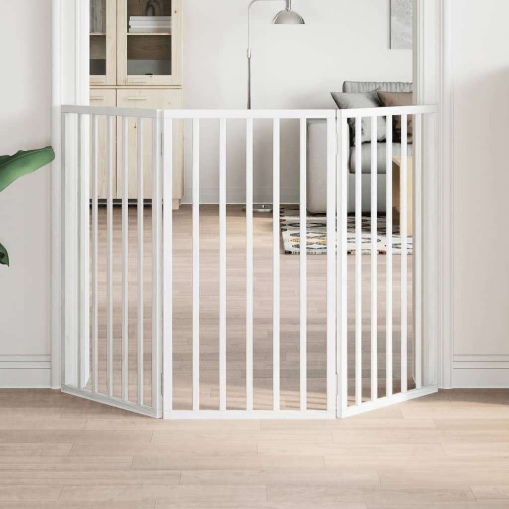 Hondenhek opvouwbaar wit 3 panelen 150 cm GRATIS VERZENDING, Verzenden, Nieuw, Nvt, Nvt