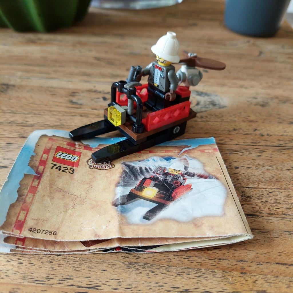 LEGO 7423 Oriënt Expedition Sled met minifiguur, Compleet, Gebruikt, Overige thema's, Lego