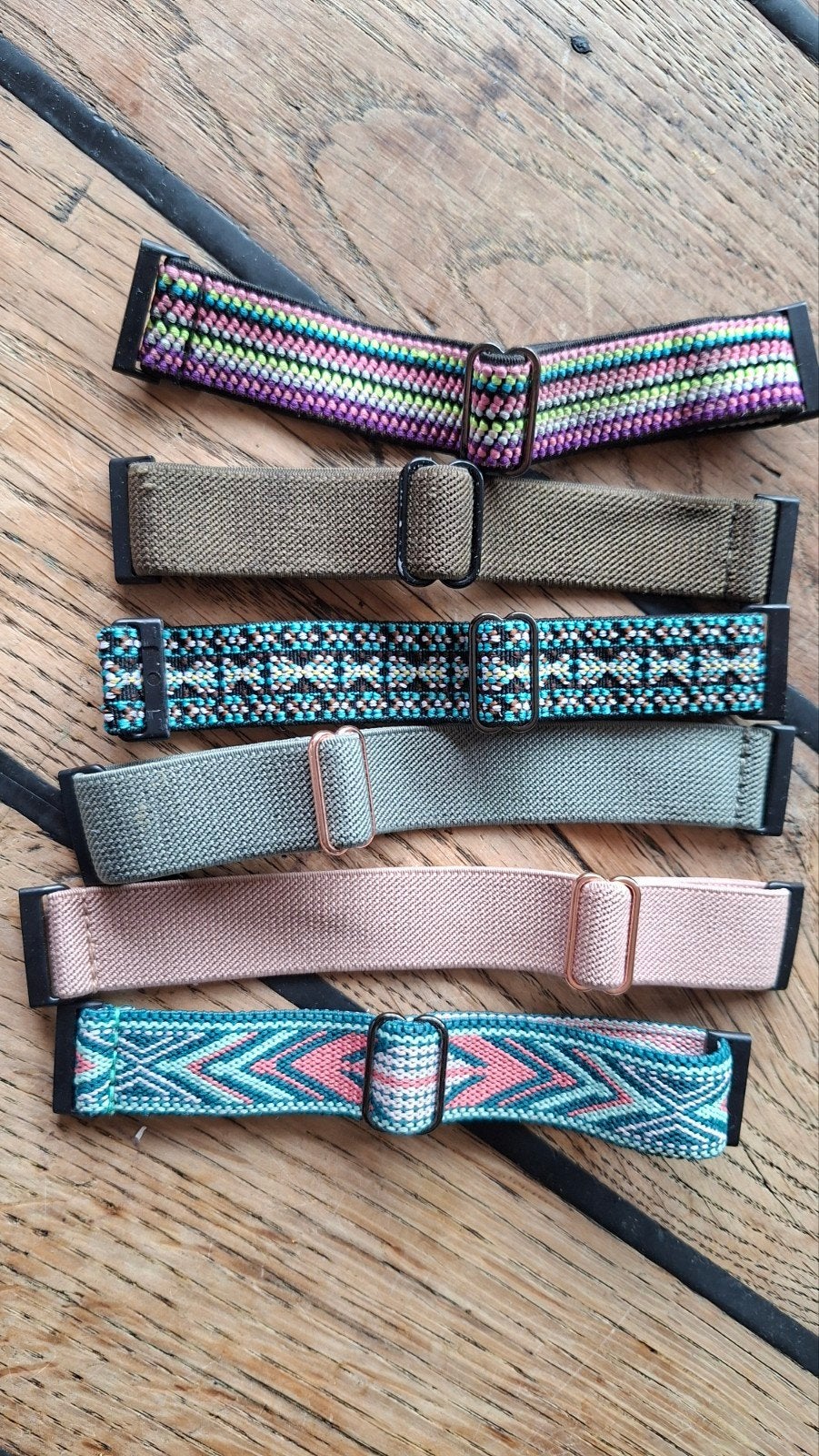 Fitbit bandjes - Diverse kleuren en patronen, Sieraden, Tassen en Uiterlijk, Ophalen of Verzenden, Gebruikt, Blauw