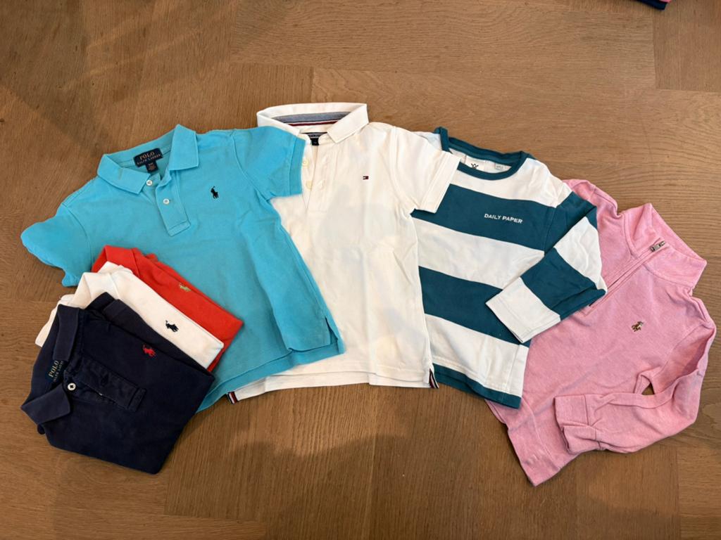 Polo Ralph Lauren + Tommy Hilfiger zomerpakket 7x maat 98, Ophalen of Verzenden, Zo goed als nieuw, Jongen