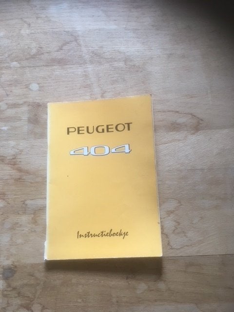 Peugeot 404 Instructieboekje (1971) - Goede Conditie, Ophalen of Verzenden