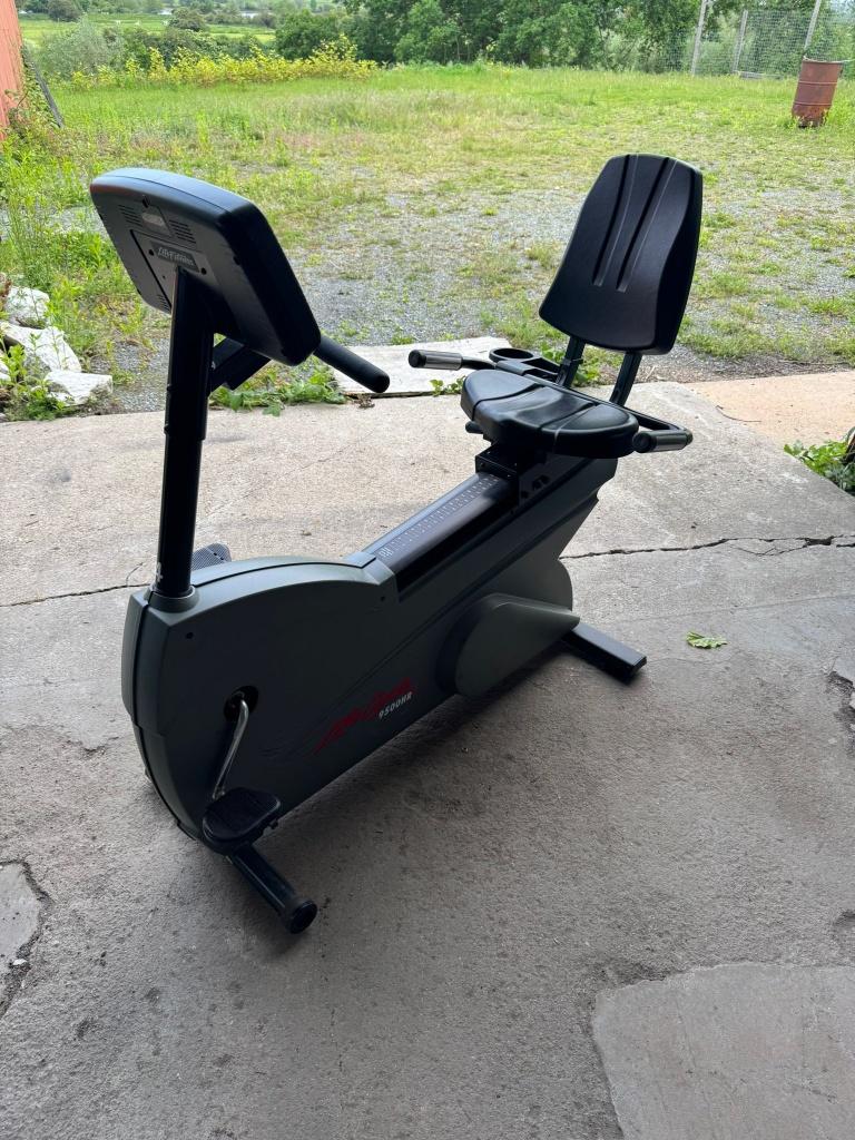 Life fitness recumbent bike 9500HR, Sport en Fitness, Ophalen, Life Fitness, Gebruikt, -