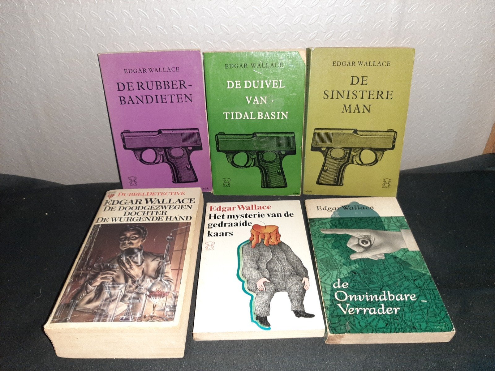 Edgar Wallace Detective Boeken Collectie (6 stuks), Ophalen of Verzenden, Gelezen, Edgar Wallace