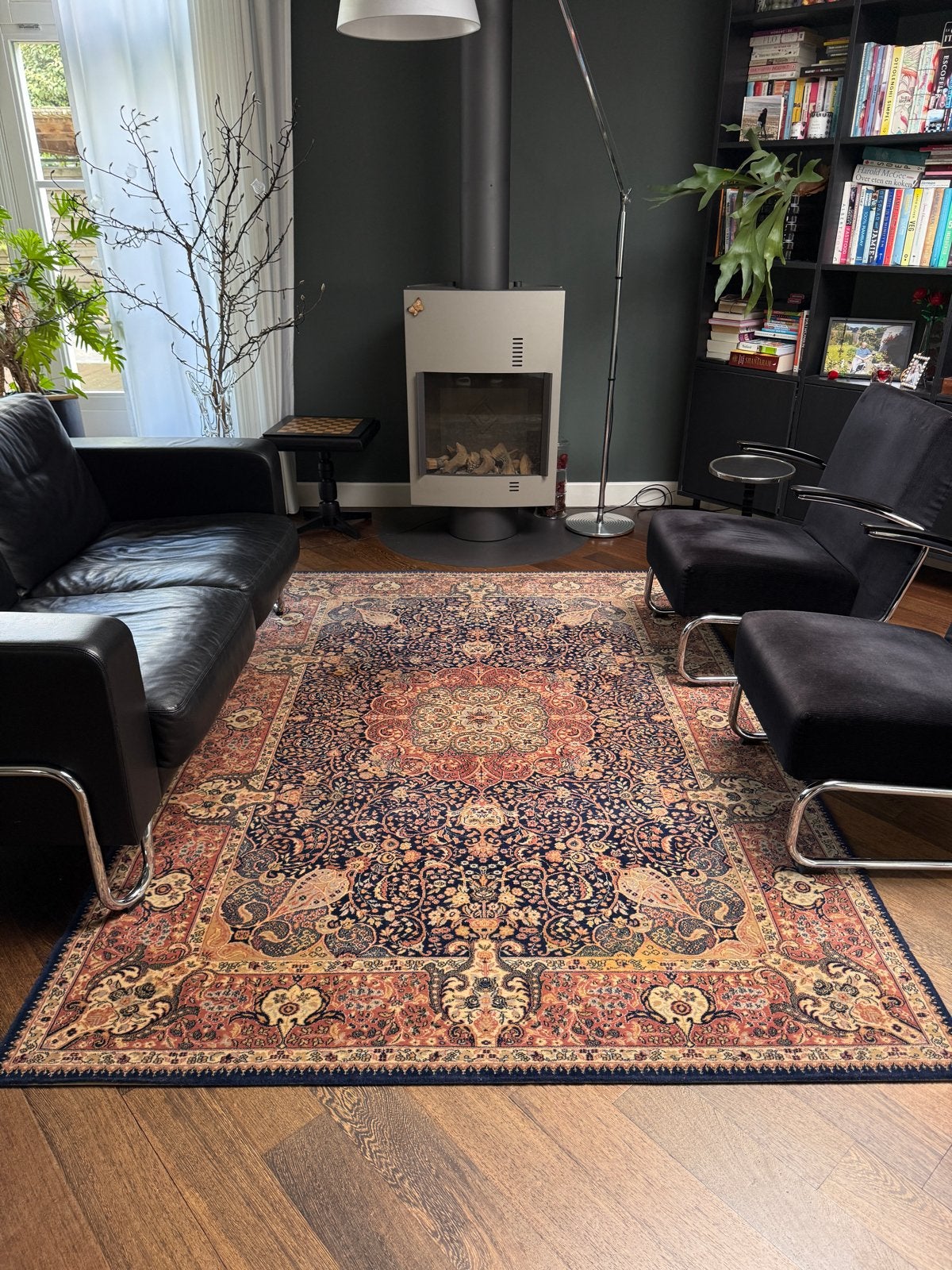 Perzisch tapijt, 2 stuks Louis de Poortere, 170x240 cm, Ophalen, Gebruikt, Blauw, 150 tot 200 cm