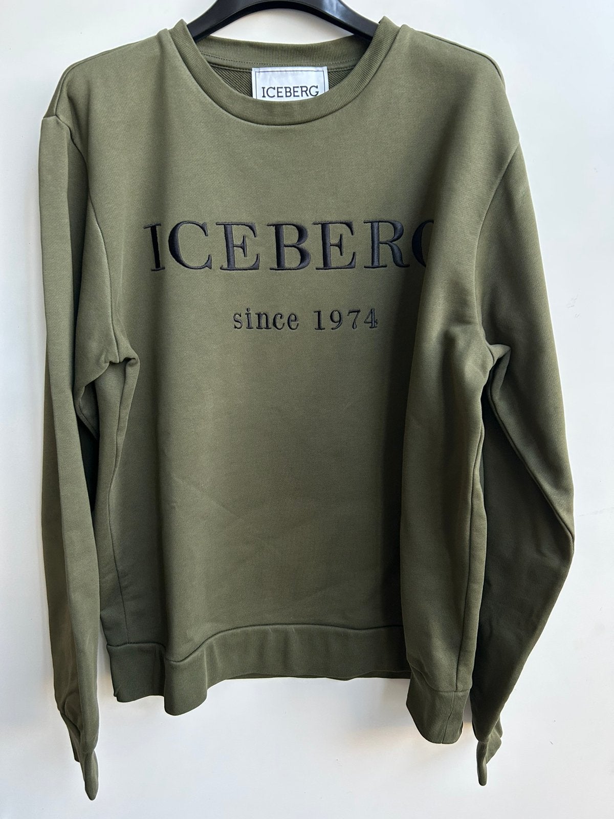 ICEBERG sweater legergroen mt M, Kleding | Heren, Italie, -, Zo goed als nieuw, Iceberg
