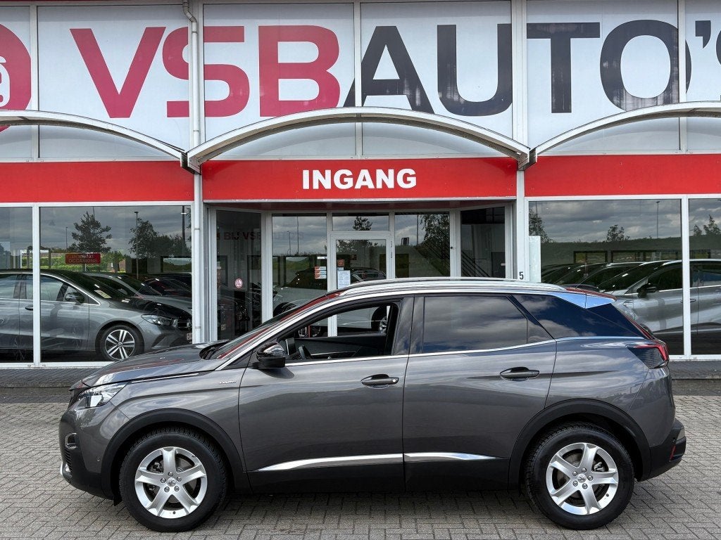 Peugeot 3008 1.2 PURETECH 130PK GT LINE HALF-LEER NAVI CAMER, Voorwielaandrijving, Gebruikt, 1199 cc, Met garantie (alle)