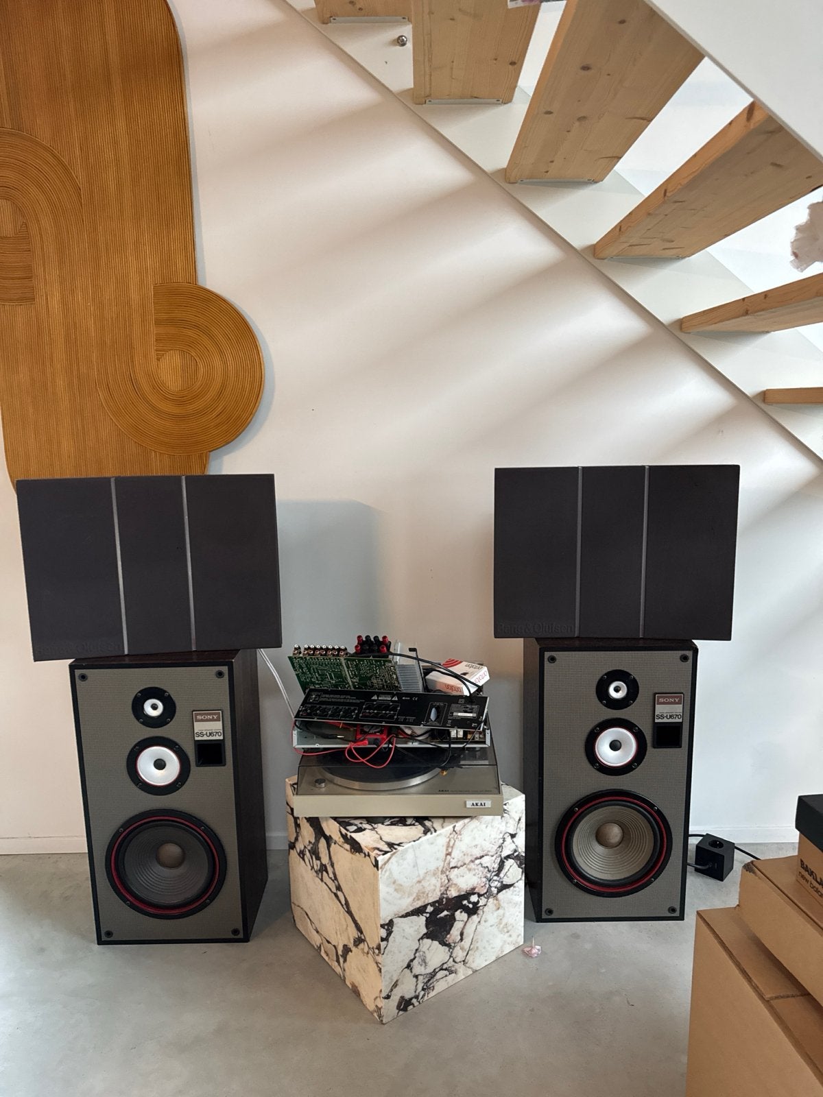 Bang & Olufsen Beovox RL 60.2 speakers - Vintage design, Ophalen, Gebruikt, Bang & Olufsen, Minder dan 60 watt