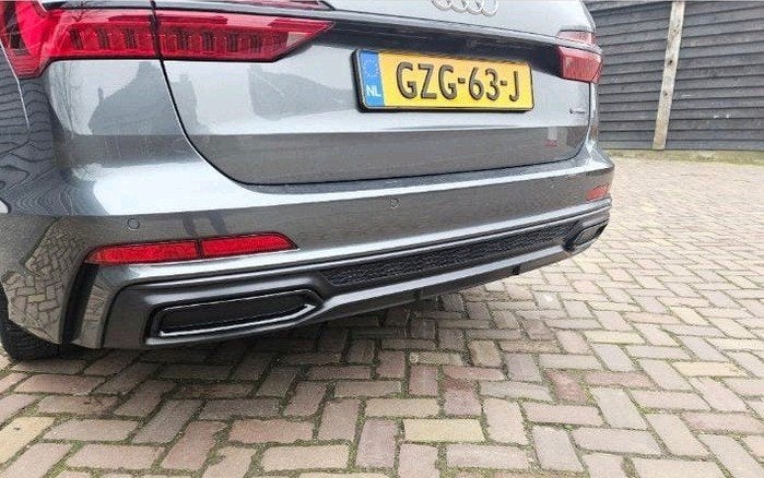 Achterbumper diffuser Audi A6 C8 S-line trekhaak uitsp., Gebruikt, Achter, Bumper, Audi