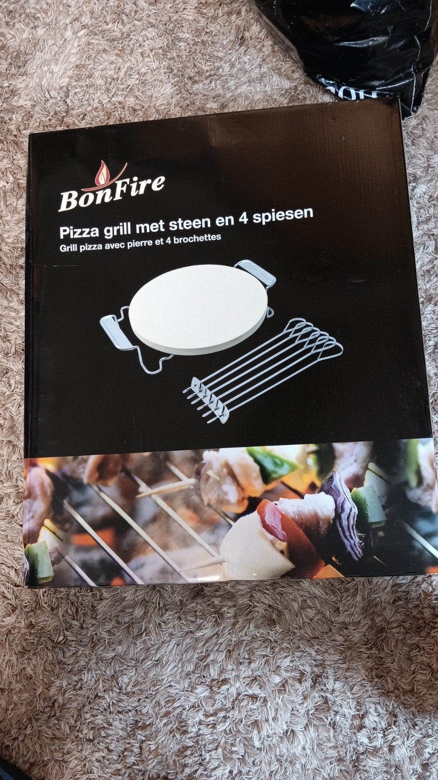 BonFire Pizza Grill met Steen en 4 Spiesen - Nieuw, Ophalen, Nieuw, BonFire
