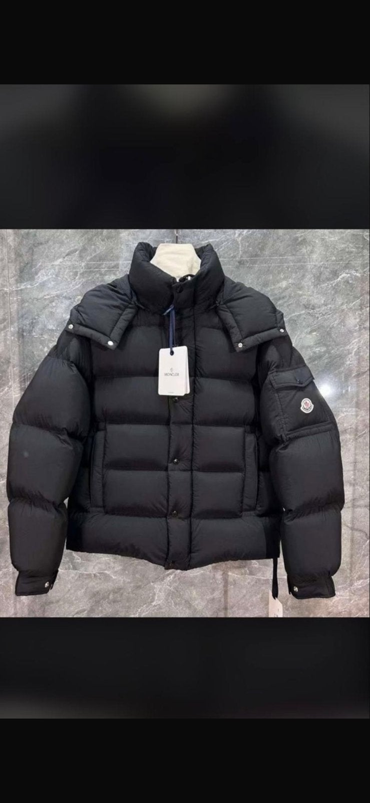 Moncler jas, Ophalen of Verzenden, Nieuw, Overige maten, Zwart