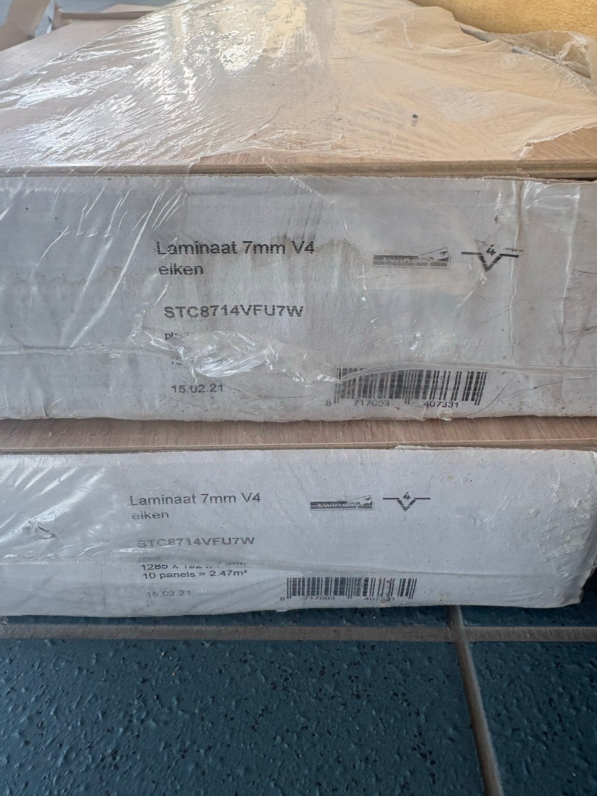 Gratis laminaat eiken 5m2 - Zelf ophalen, Ophalen, Gebruikt, 50 tot 150 cm, 5 tot 10 m²