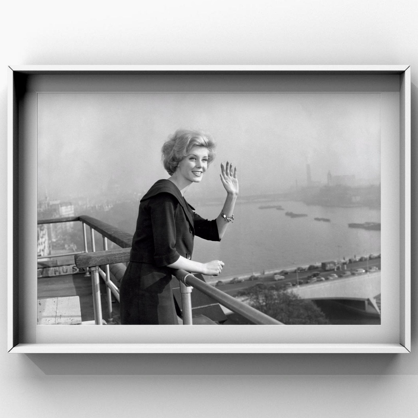 1x Fotograaf: United Press International miss world 1959, Foto, Zo goed als nieuw, 1940 tot 1960, Buitenland