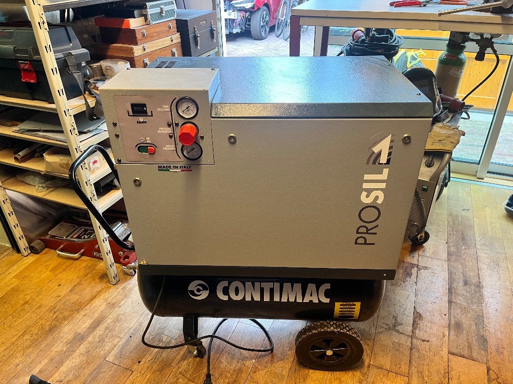 Contimac PROSIL Geluiddempende Compressor Mobiel, Ophalen, Gebruikt, 10 bar of meer, 400 tot 800 liter/min