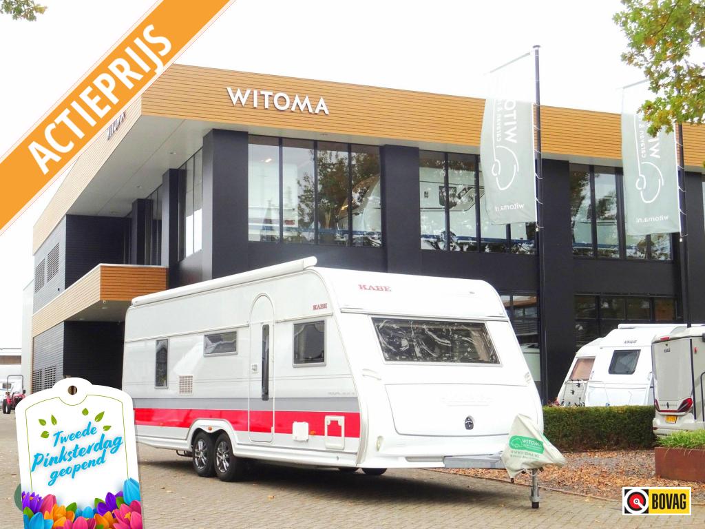 Kabe Royal 740 GXL 2de pinksterdag open huis, Caravans en Kamperen, Bedrijf, Treinzit, Kabe, Schokbreker