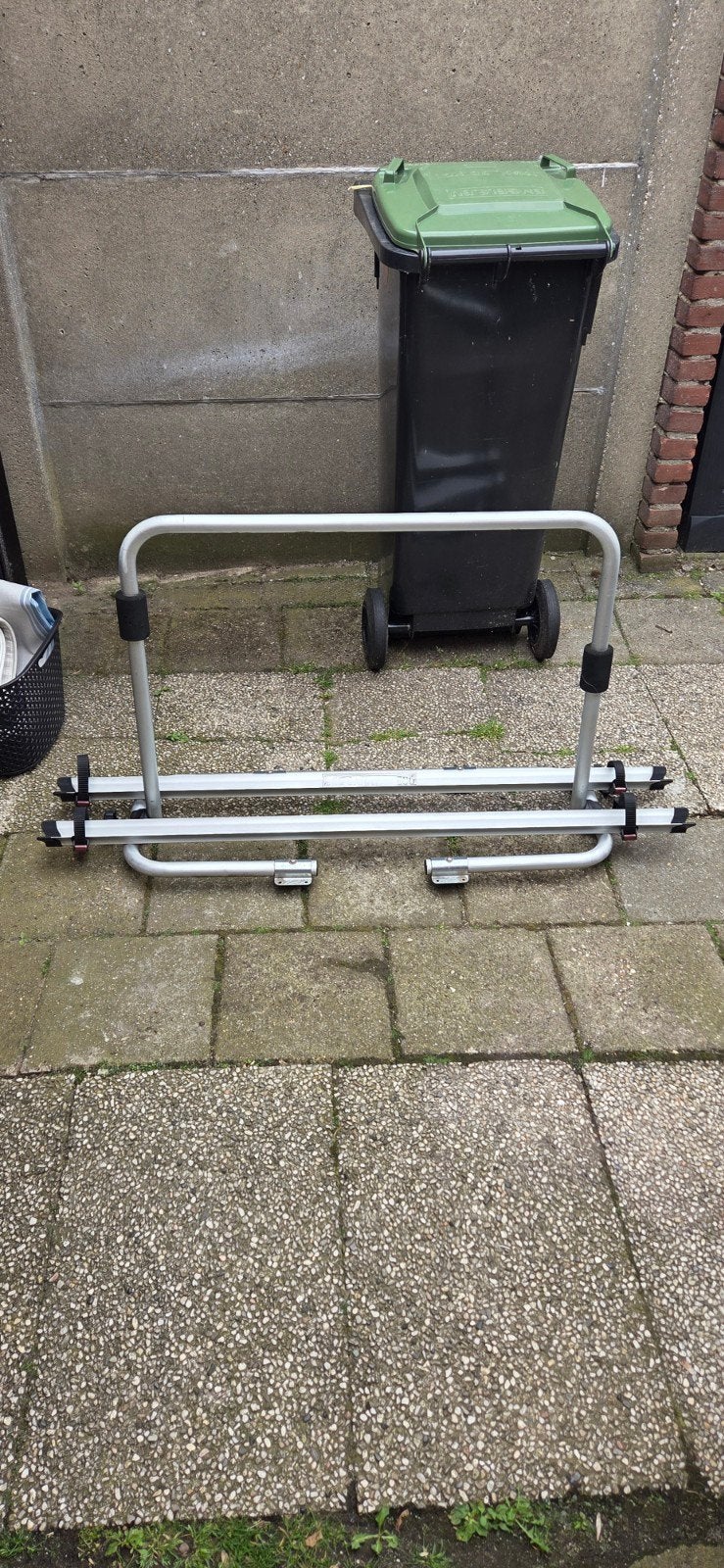 fietsendrager voor 2 fietsen op de dissel., Caravans en Kamperen, Ophalen, Gebruikt