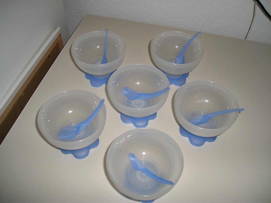6 vintage dessert kommetjes, Ophalen of Verzenden, Overige typen