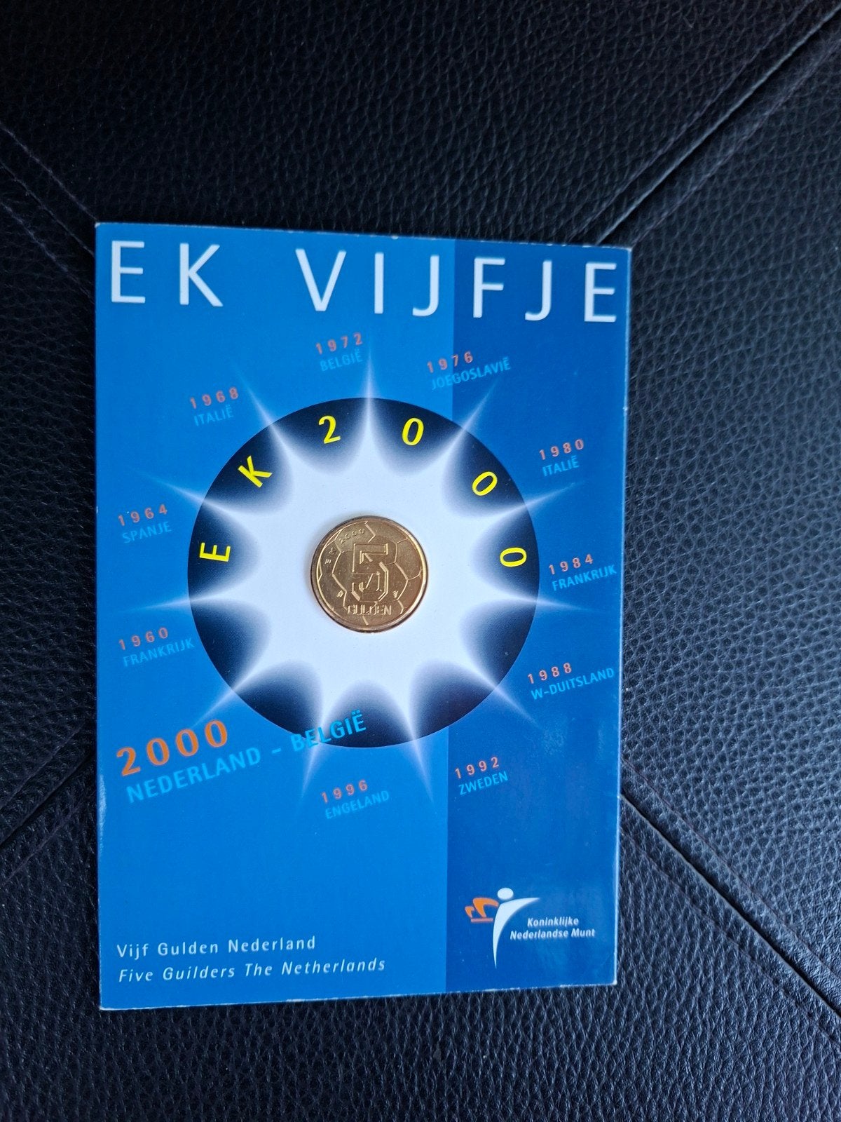 EK Vijfje 2000 Nederland - België, Ophalen of Verzenden, Koningin Beatrix, 5 gulden, Losse munt