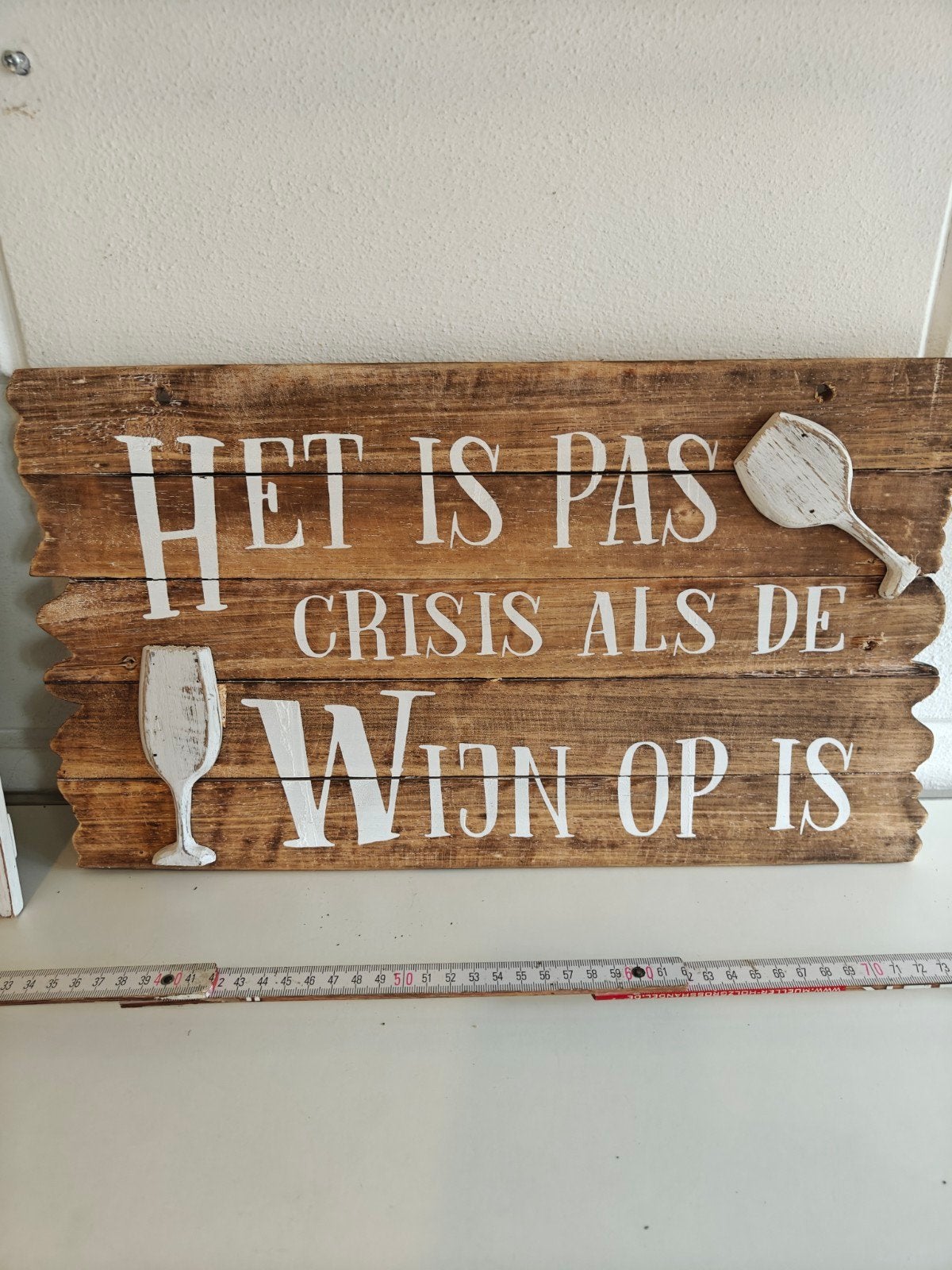 2 Houten Mancave borden in mooie staat nu 20 euro als set, Reclamebord, Ophalen of Verzenden, Zo goed als nieuw, X