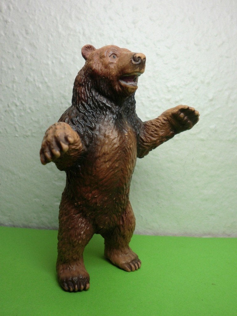 Schleich 14128 grizzly beer, dierfiguur, Verzenden, Gebruikt, Wild dier, Beeldje of Figuurtje