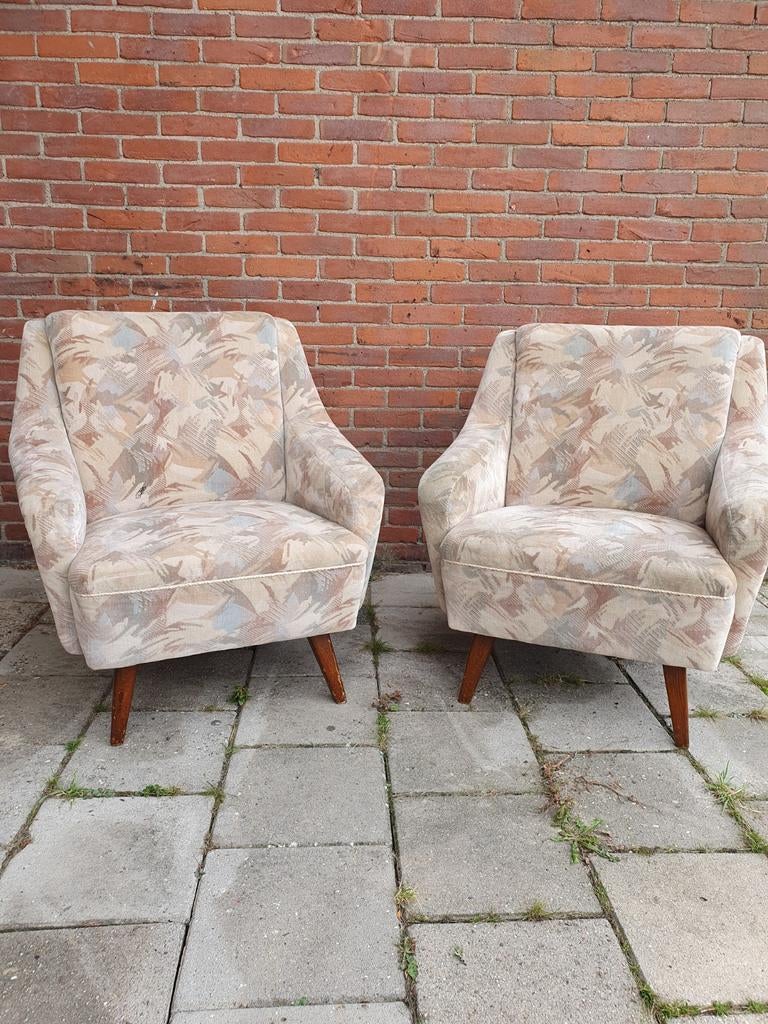 2 Vintage Fauteuis., Ophalen, Minder dan 50 cm, Gebruikt, Sixties