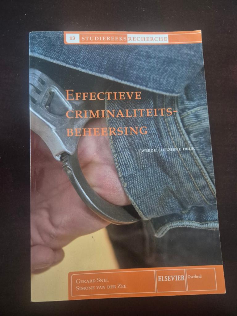 Effectieve Criminaliteitsbeheersing - Studie reeks Recherche, Gelezen, Gamma, Gerard Snel, Simone van der Zee, HBO