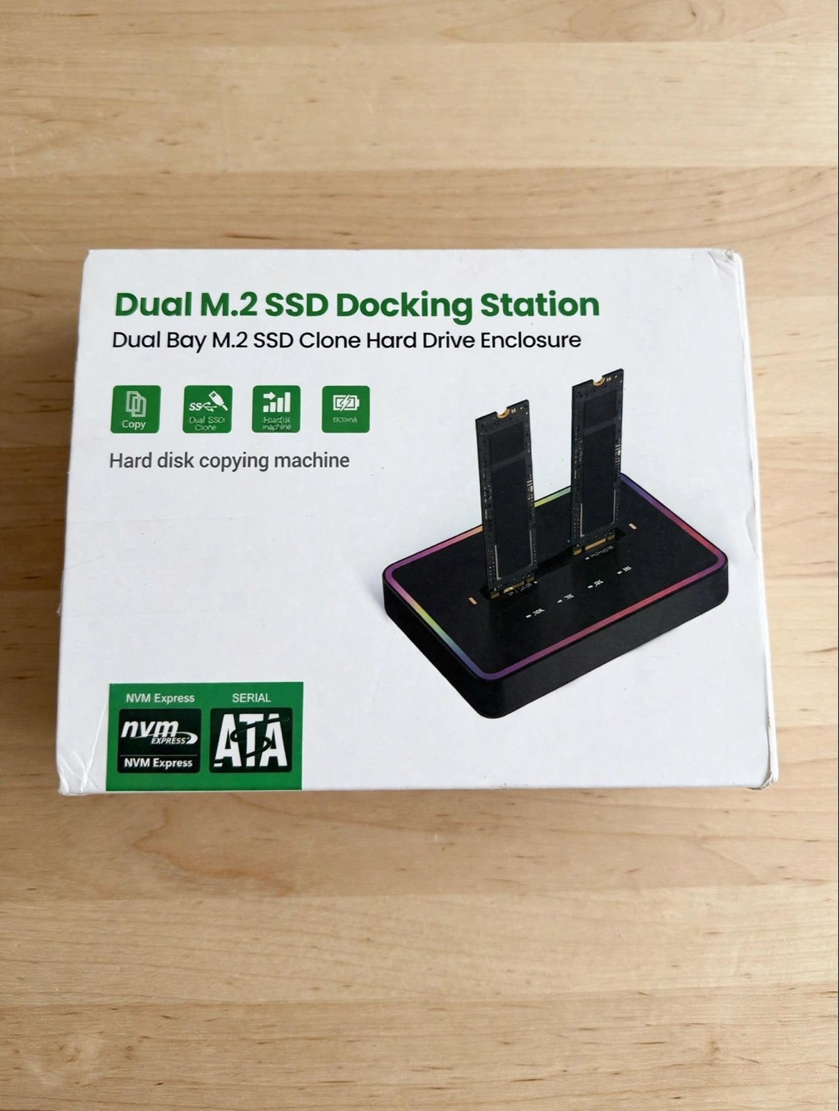Blueendless Dual M.2 SSD Docking Station - Clone Functie, Server, Ophalen of Verzenden, Zo goed als nieuw, Extern