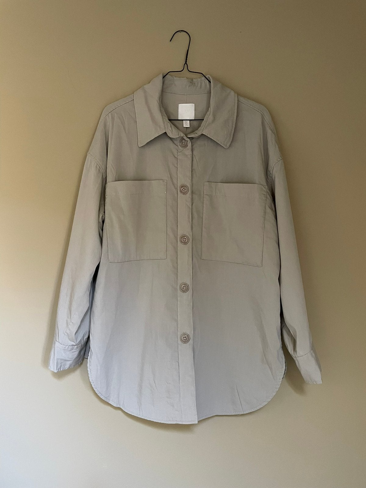 H&M - overhemd blouse jas - maat S, Ophalen of Verzenden, Zo goed als nieuw, Maat 36 (S), Groen