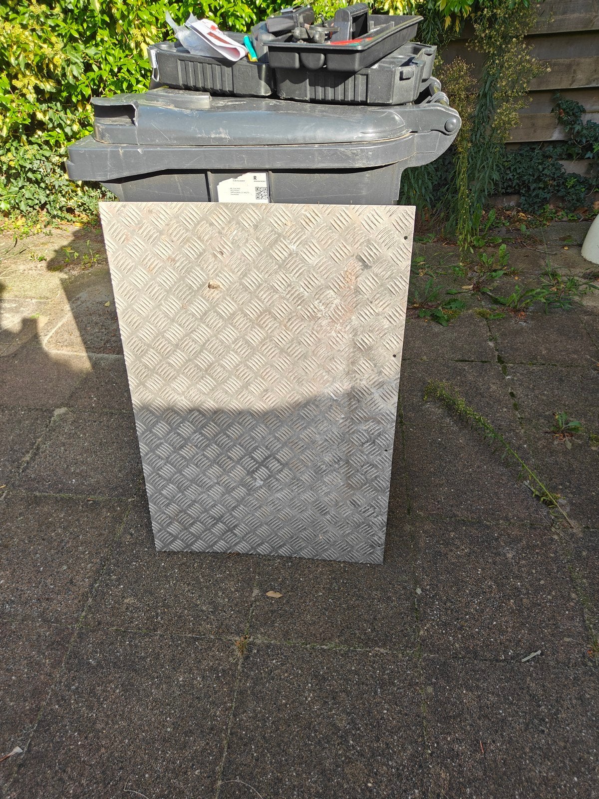 aluminum traanplaat, Doe-het-zelf en Verbouw, Ophalen, Zo goed als nieuw, Aluminium