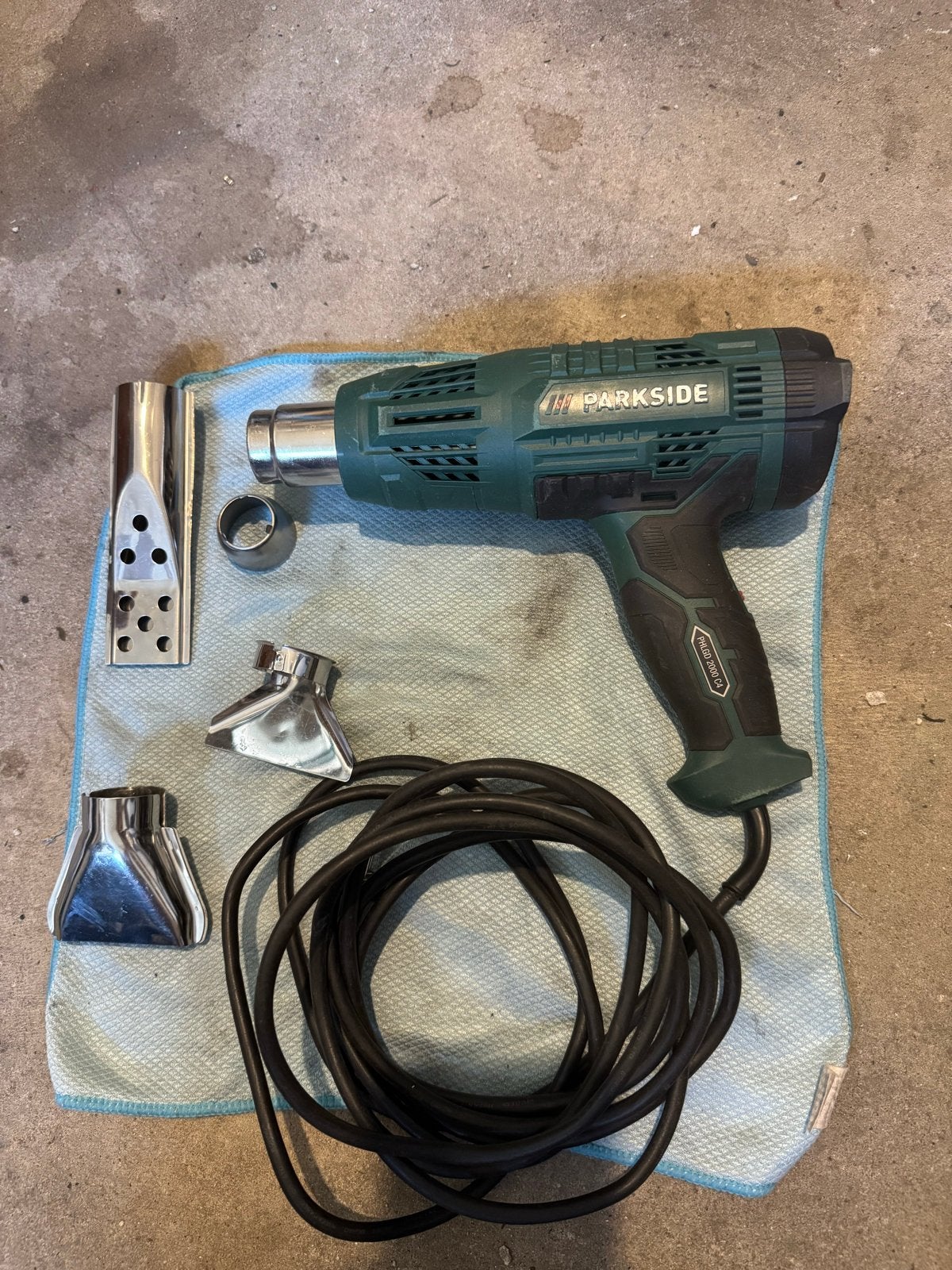Heteluchtpistool Parkside, Ophalen, Zo goed als nieuw