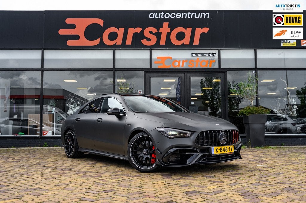 Mercedes-Benz CLA-klasse AMG 45 S 4MATIC+ Premium Plus|PANO|, Auto's, Automaat, Gebruikt, Euro 6, 4 cilinders